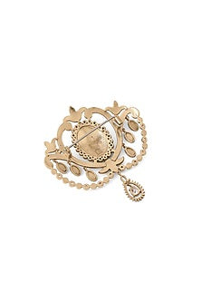 Gold Brass Brooch