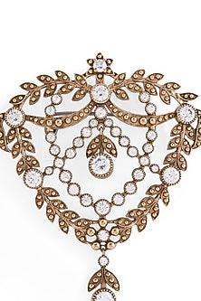 Gold Brass Brooch