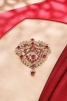 Gold Brass Brooch