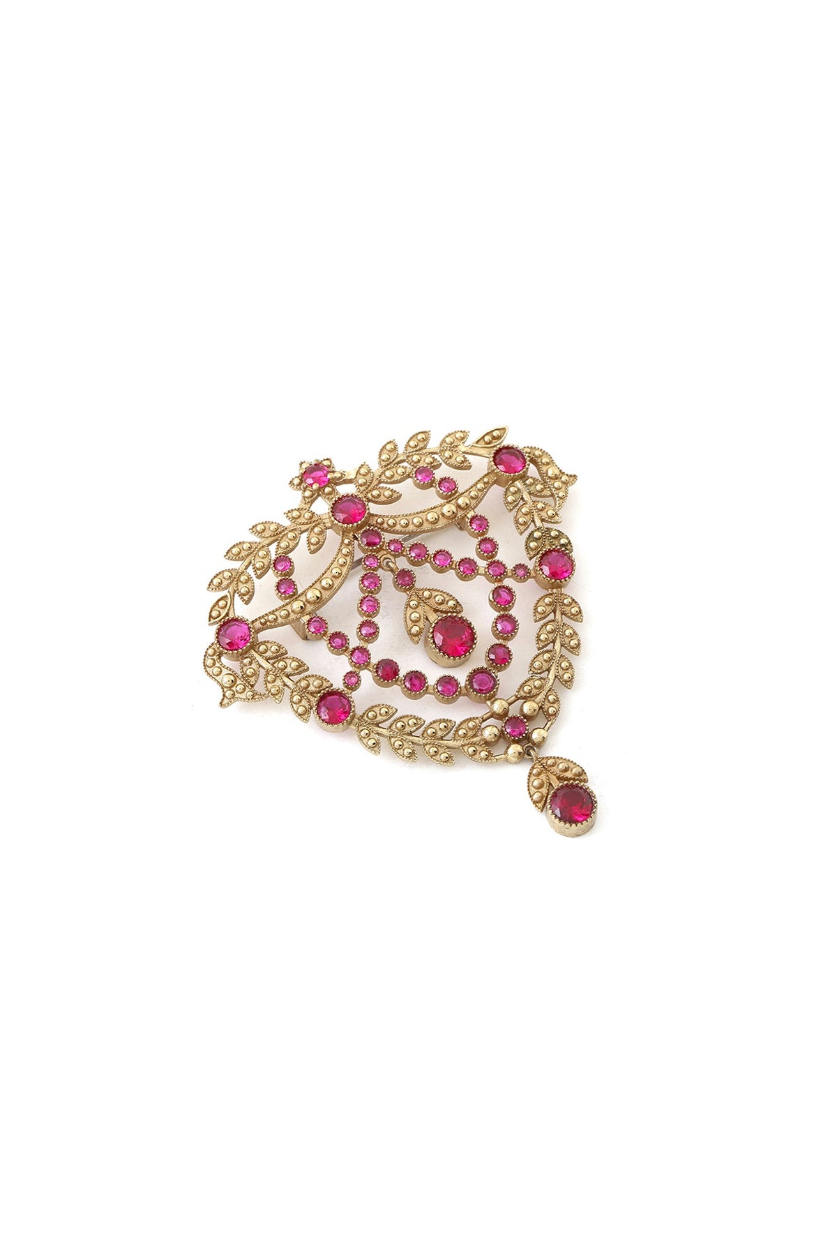Gold Brass Brooch