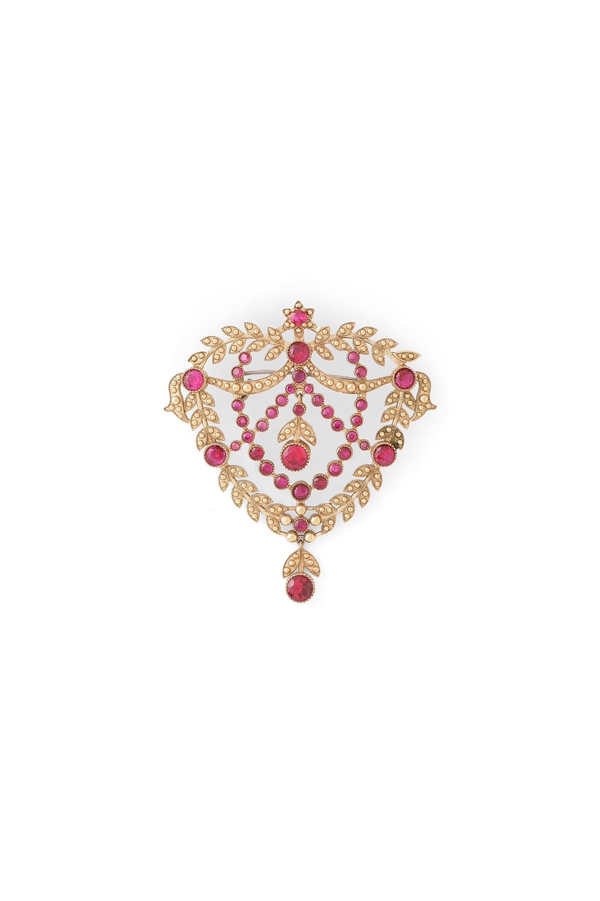 Gold Brass Brooch