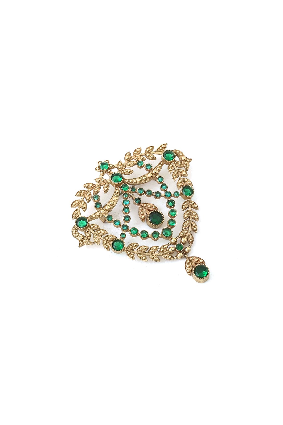 Gold Brass Brooch
