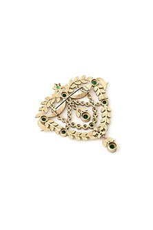Gold Brass Brooch