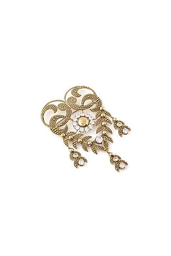 Gold Brass Brooch