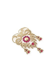 Gold Brass Brooch
