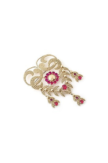 Gold Brass Brooch
