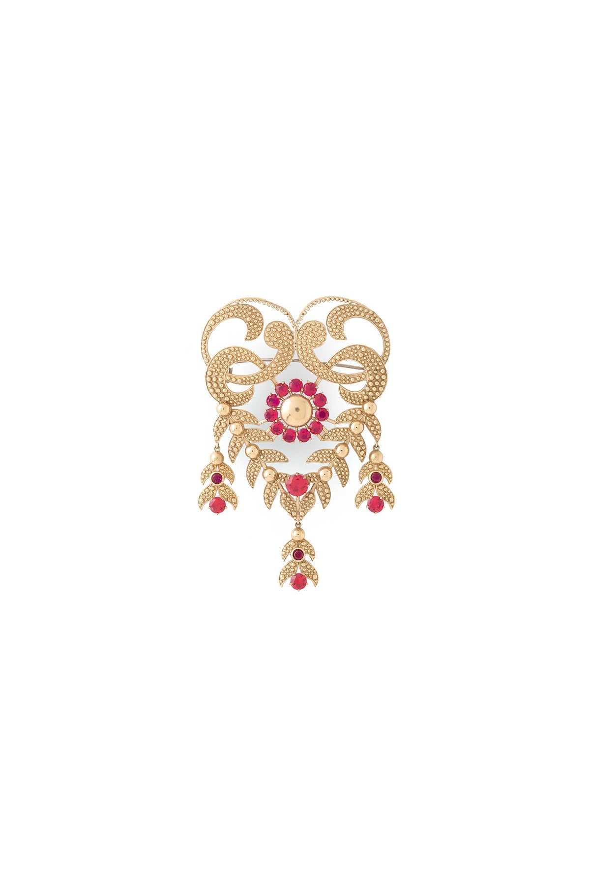 Gold Brass Brooch