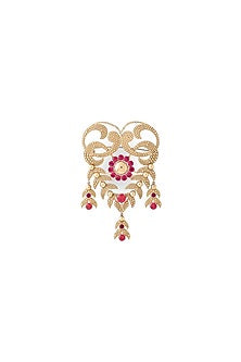 Gold Brass Brooch