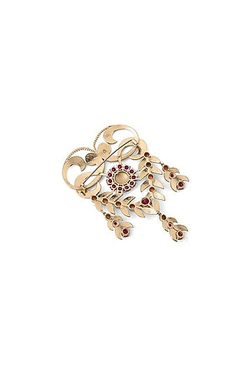 Gold Brass Brooch