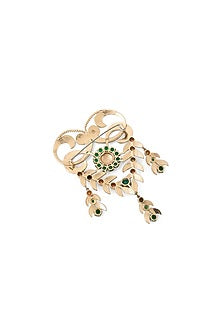 Gold Brass Brooch