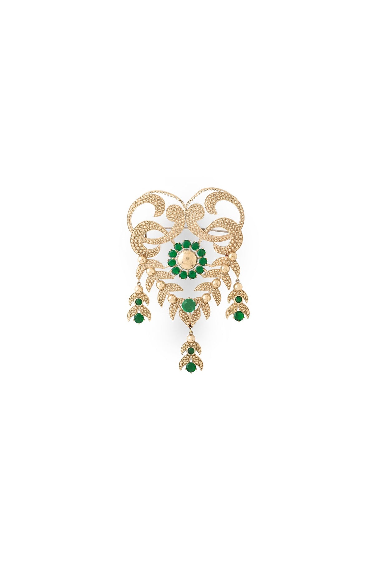 Gold Brass Brooch