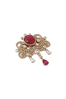 Gold Brass Brooch