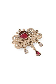 Gold Brass Brooch