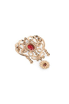 Gold Brass Brooch