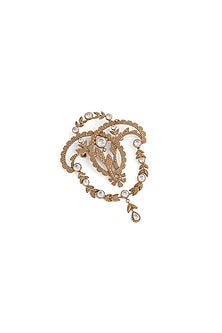 Gold Brass Brooch