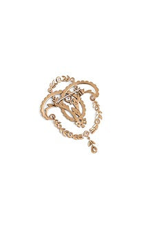 Gold Brass Brooch
