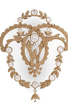 Gold Brass Brooch