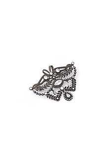 Grey Brass Brooch