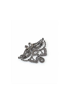 Grey Brass Brooch