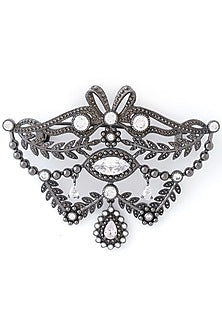 Grey Brass Brooch