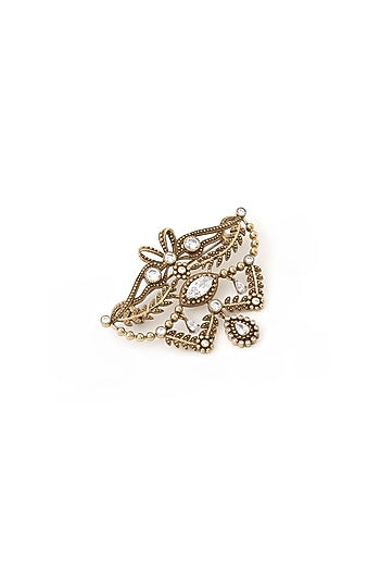 Gold Brass Brooch