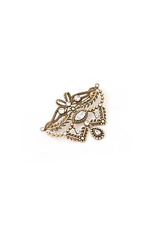 Gold Brass Brooch