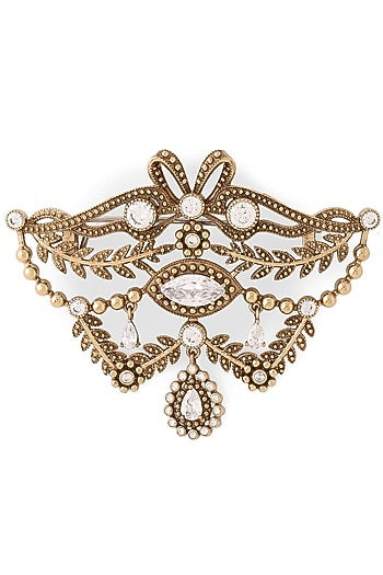 Gold Brass Brooch