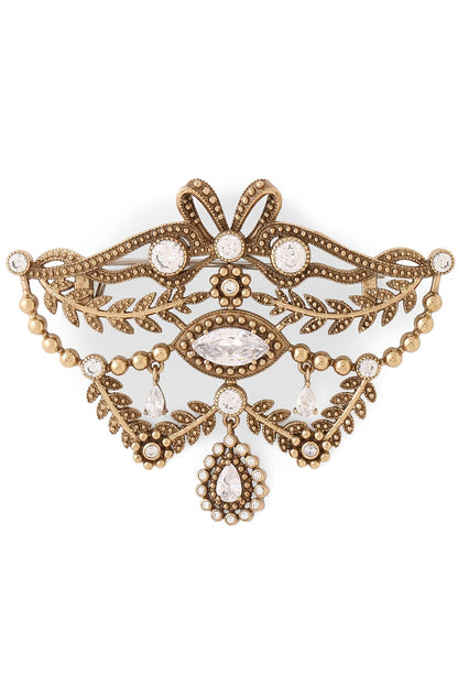 Gold Brass Brooch