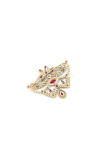 Gold Brass Brooch