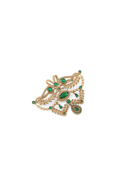 Gold Brass Brooch