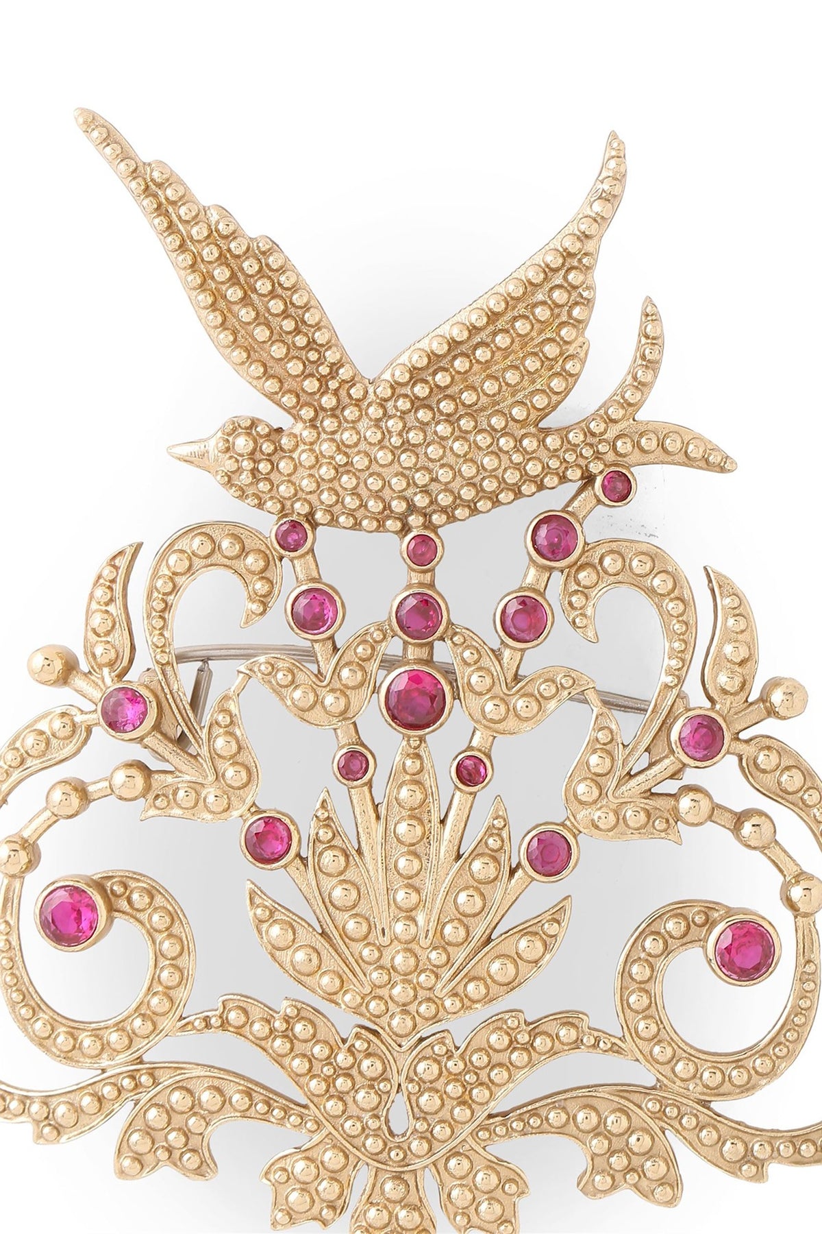 Gold Brass Brooch