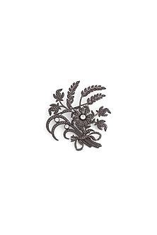 Grey Brass Brooch