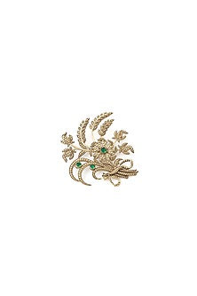 Gold Brass Brooch