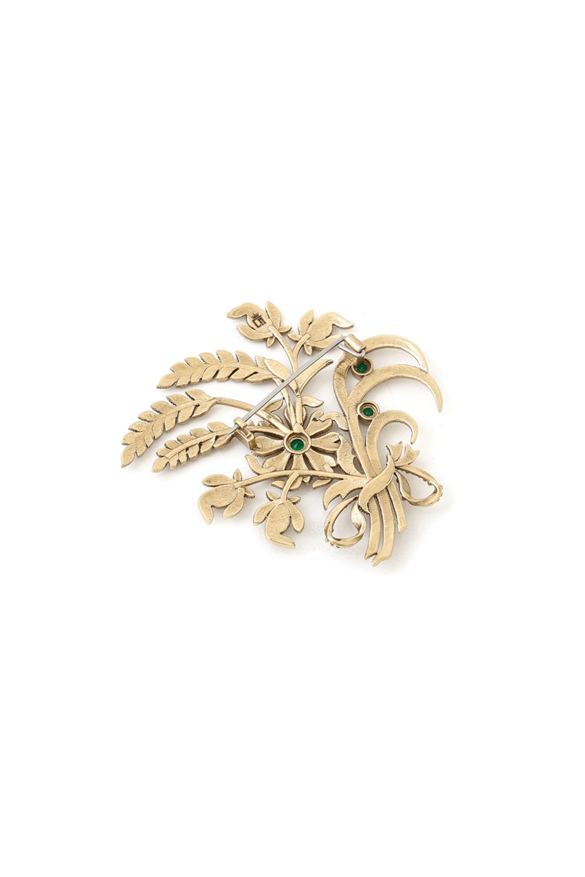 Gold Brass Brooch