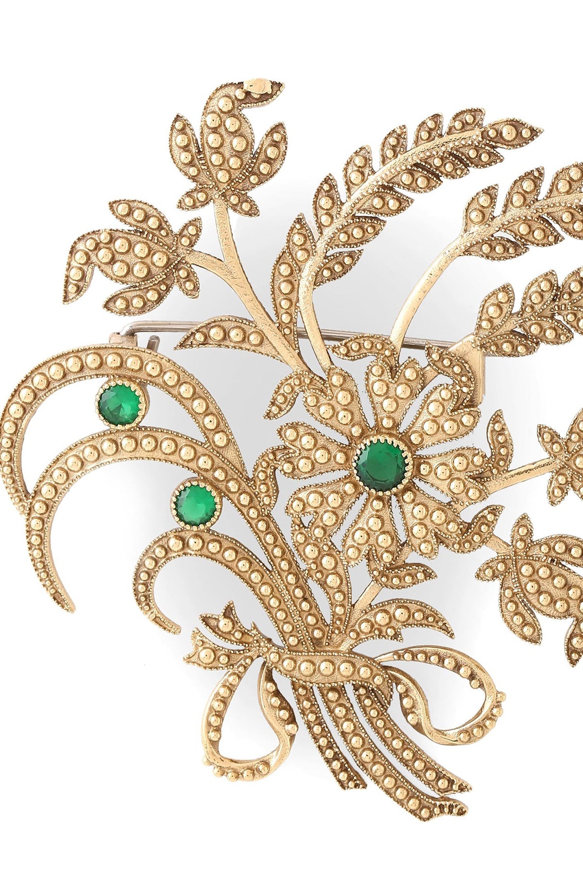Gold Brass Brooch