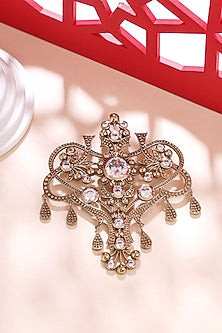 Gold Brass Brooch