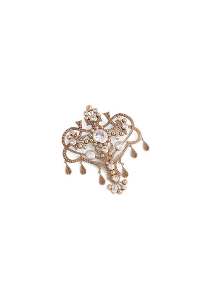 Gold Brass Brooch