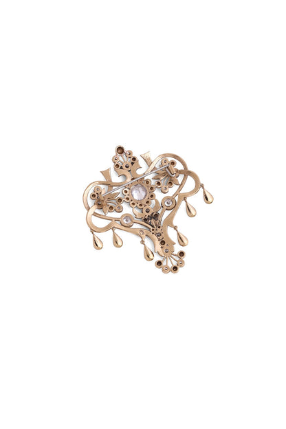 Gold Brass Brooch