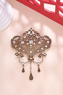 Gold Brass Brooch