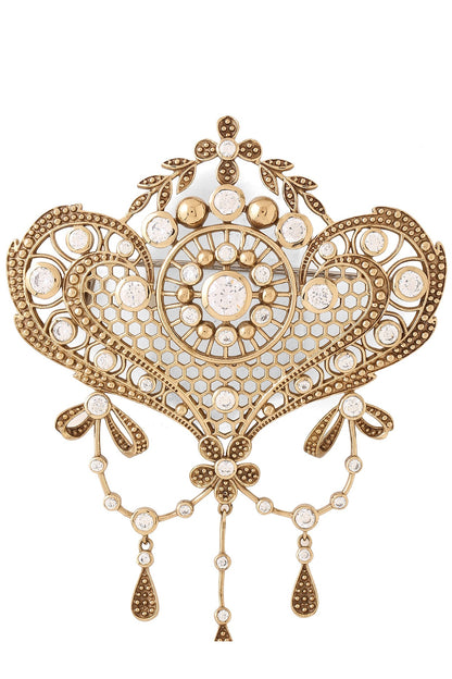 Gold Brass Brooch