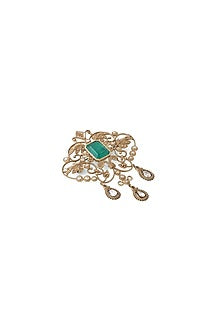 Gold Brass Brooch