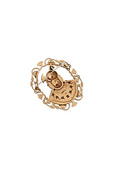 Antique Gold Brass Brooch