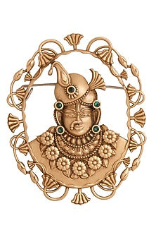 Antique Gold Brass Brooch