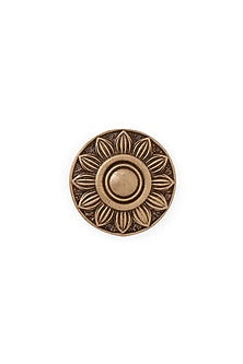 Antique Gold Brass Brooch & Buttons (Set Of 5)