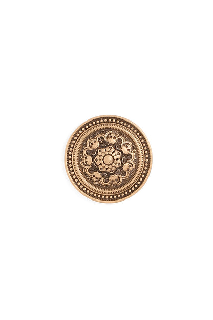 Antique Gold Brass Brooch & Buttons (Set Of 5)