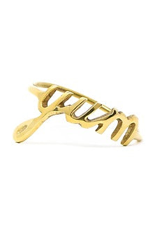 Dull Gold Napkin Rings (Set of 4)
