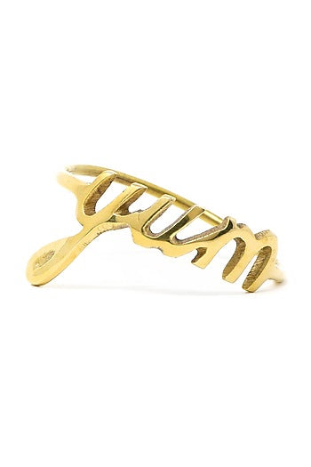 Dull Gold Napkin Rings (Set of 4)