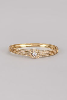 Gold Plated Austrian Crystal Tennis Bracelet