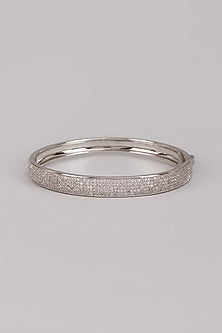 White Gold Plated Austrian Crystal Tennis Bracelet