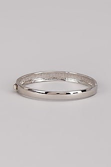 White Gold Plated Austrian Crystal Tennis Bracelet